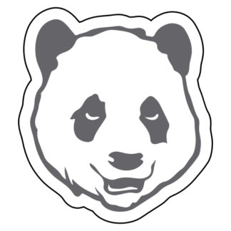 Sexy Panda Sticker (Grey)